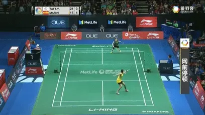 戴资颖网前有三宝：停顿放网、推后场、勾对角